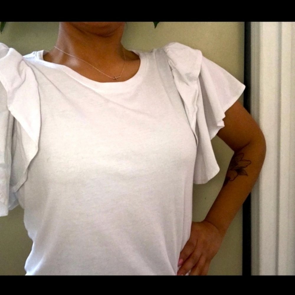 INC Ruffle Short Sleeve